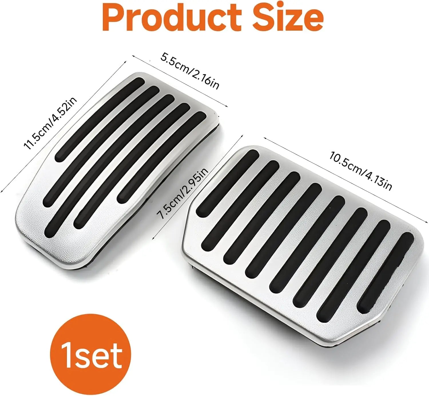 For Tesla Performance Pedal Pads Cover Foot Aluminum Non-Slip Pedals for Model Y(Juniper) Model 3(Highland) 3/Y 2017-2026