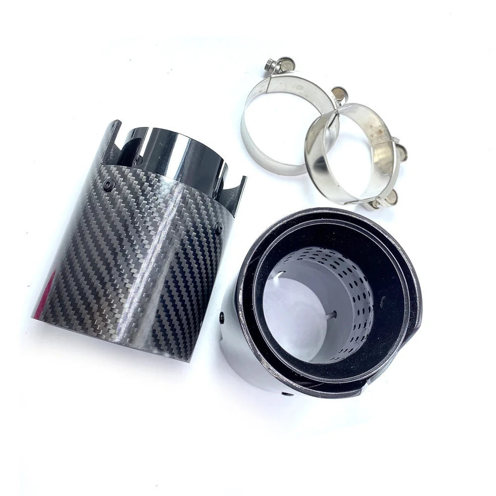1PCS M Performance Carbon Fiber Exhaust Tip For BMW F87 M2 F80 M3 F82 F83 M4 Carbon Exhaust Tip Car Accessories