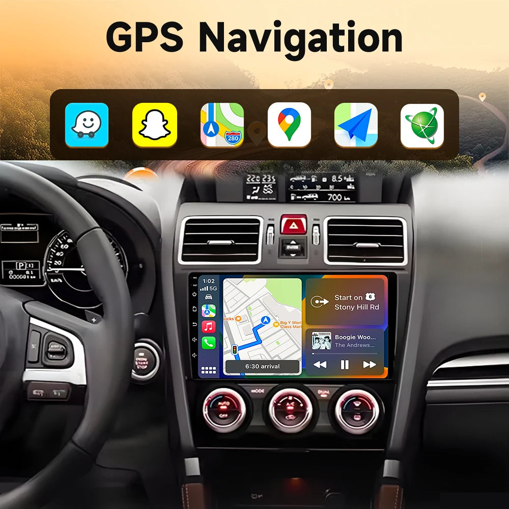 Android 16 Car radio For Subaru Forester 4 SJ XV WRX 2015 2016 - 2018 head unit Multimedia High-performance Navigation Screen