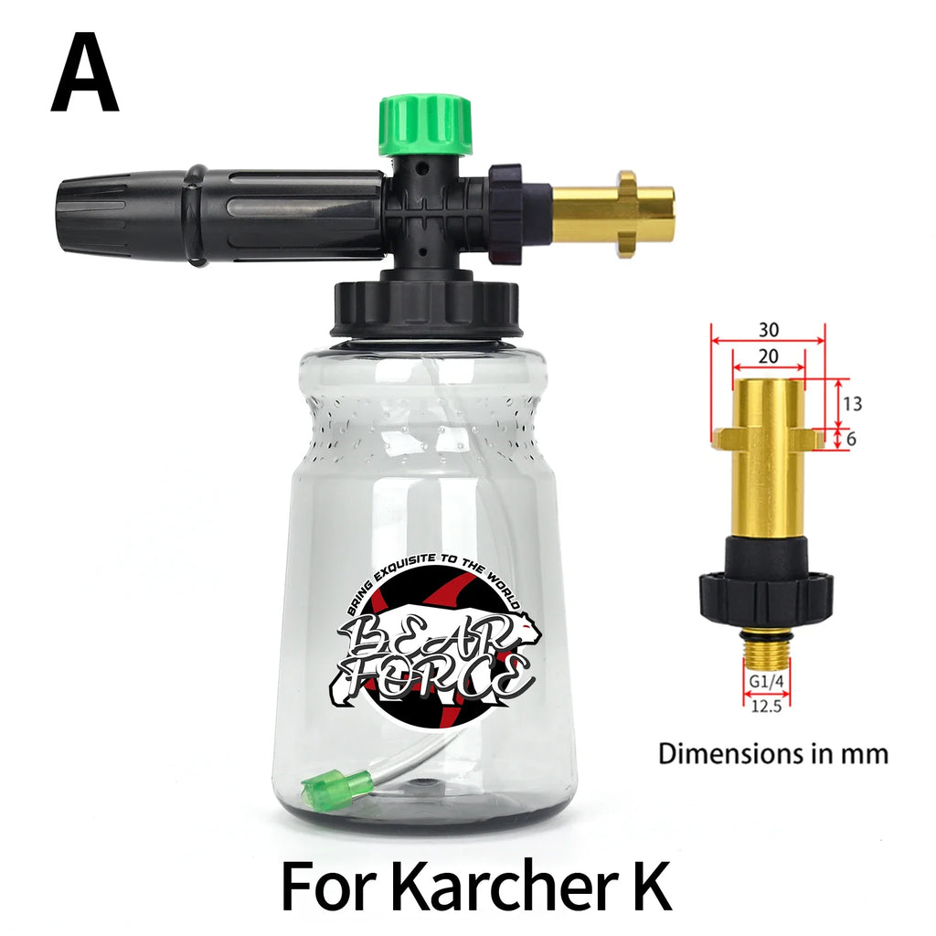 Pressure Washer Foam Lance Foam Nozzle Car Wash Foam Maker for Karcher Elitech Bort AR Bosch Michelin Pressure Washer