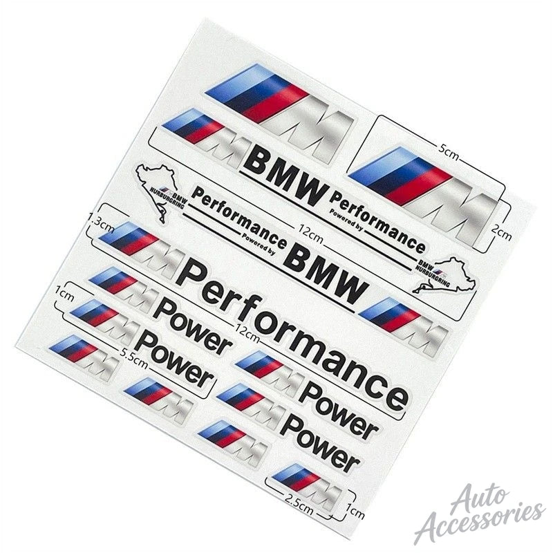 Car Body DIY Sticker Modification Waterproof Fuel Tank Reflective Decal For Bmw M Power Performance E30 E60 E90 i3 M5 M3 F10 F30