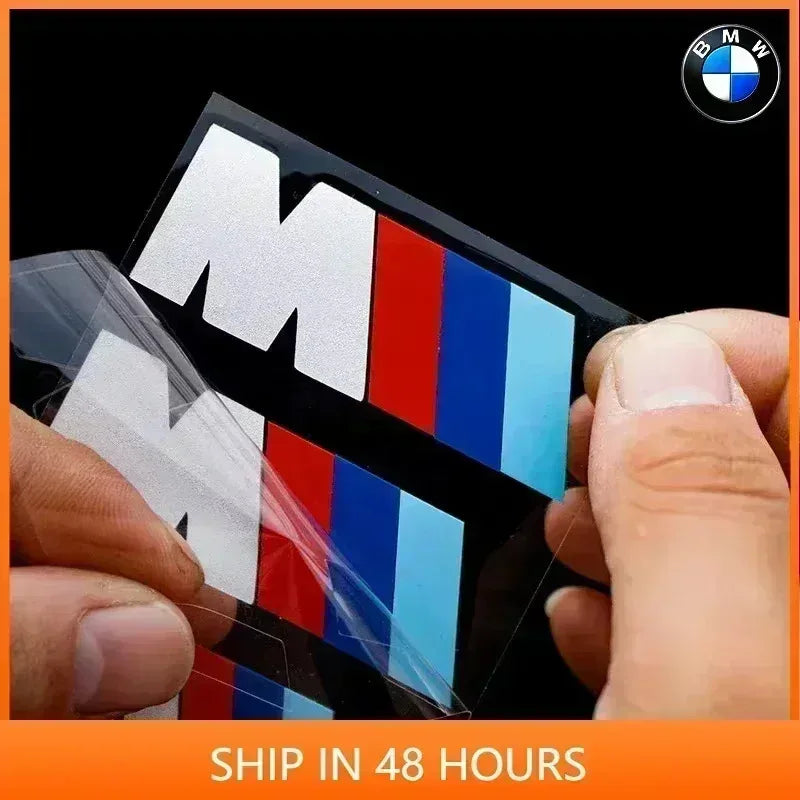 /Car White Black M Logo Emblem Badge Brake Caliper Sticker For BMW M Power Performance M3 M5 X1 X3 X5 X6 E46 E39 Auto Accessory