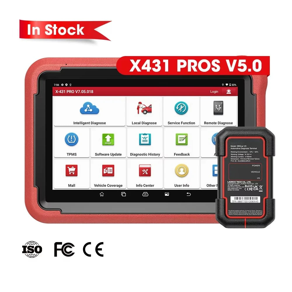 Original  X431 Pros v 5.0 V1.0 X-431 V5.0 X 431 OBDII Ecu Automotive Diagnostic Tool Automotriz Professional Car Scanner