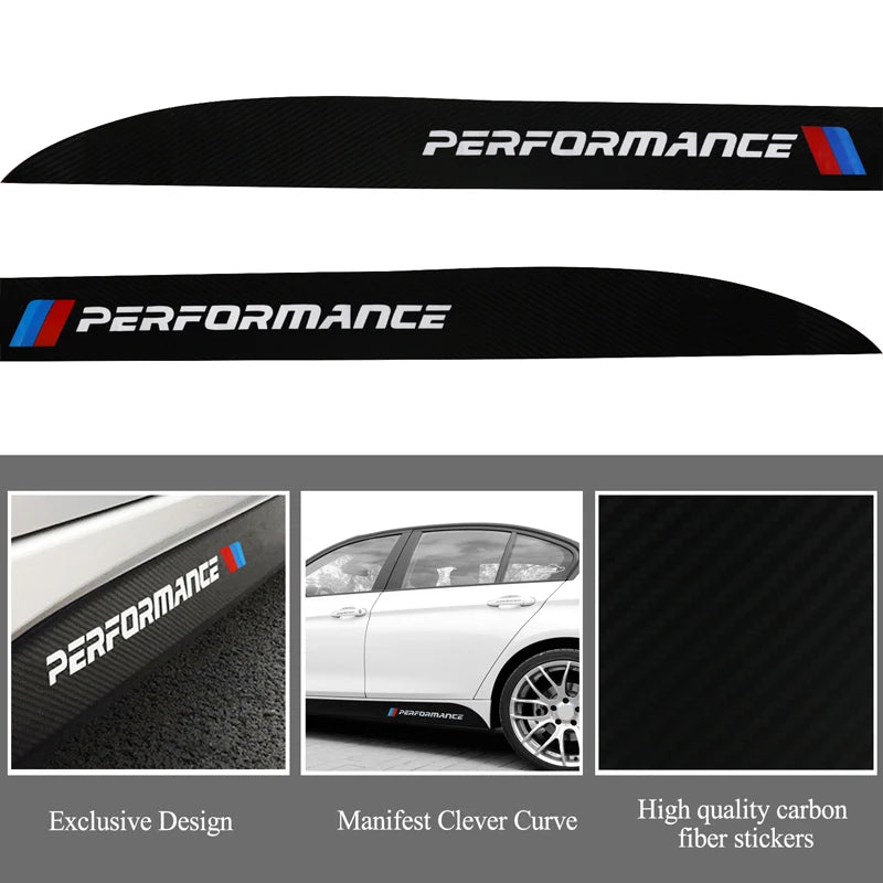 M Performance Door Side Skirt Sticker Decal For BMW F20 F40 F22 F30 E90 F32 F10 F06 F07 F46 M3 M4 M5 E60 Z4 G20 F15 F16 G30 X1