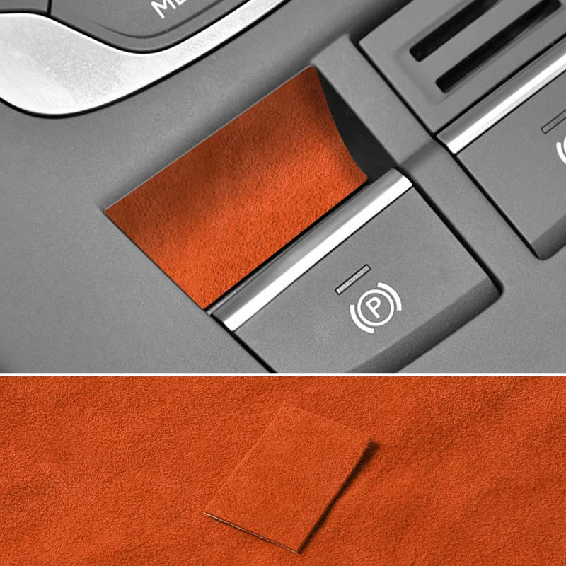 For Audi Sport Performance 8V A3 S3 (2014-2019) Made of Alcantara Car Handbrake Button Knob Trim Sticker Interior Accessories