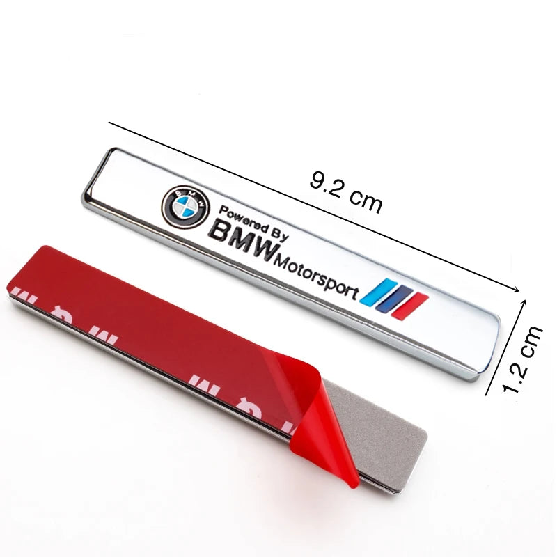 Self-Adhesive 3D Metal Car Fender Trunk Badge Sticker Easy Paste Auto Styling Emblem Decal For BMW Performance F25 F26 F15 F13