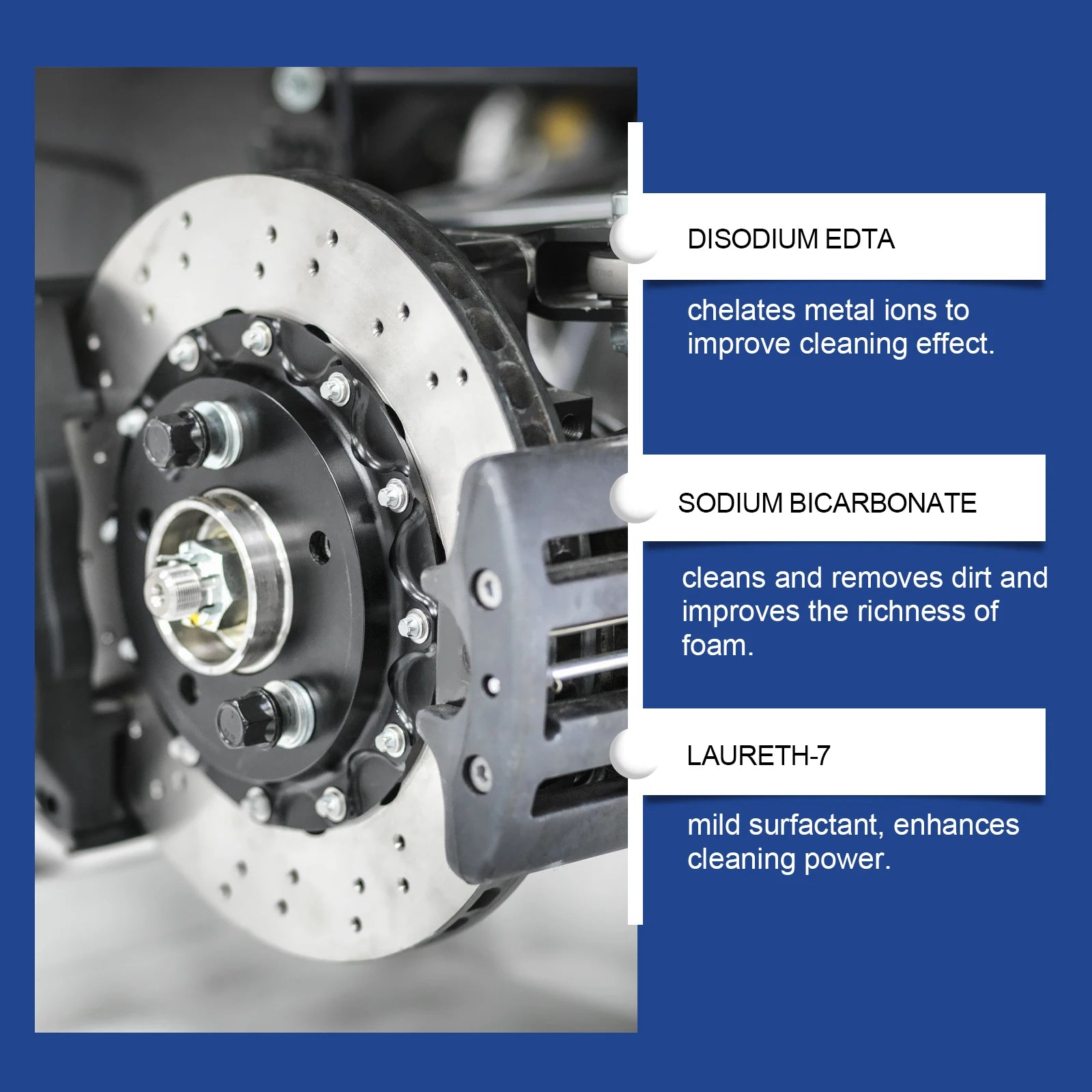 Automotive Brake Cleaner Rust Removes Extends Brake System Lifespan High-Performance Brake Polishing Refurbish Car Maintenance