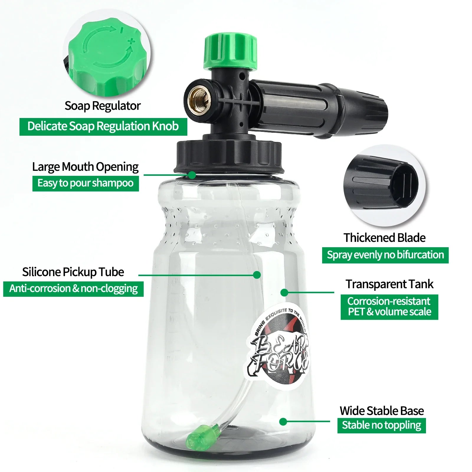 Pressure Washer Foam Lance Foam Nozzle Car Wash Foam Maker for Karcher Elitech Bort AR Bosch Michelin Pressure Washer