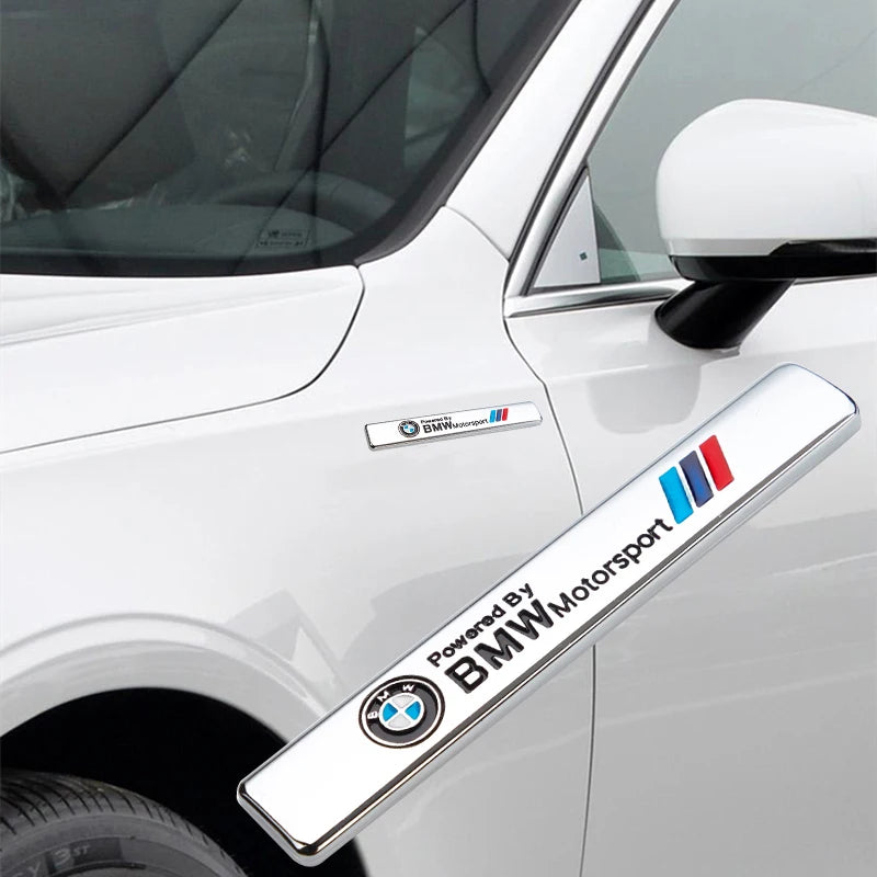 Self-Adhesive 3D Metal Car Fender Trunk Badge Sticker Easy Paste Auto Styling Emblem Decal For BMW Performance F25 F26 F15 F13