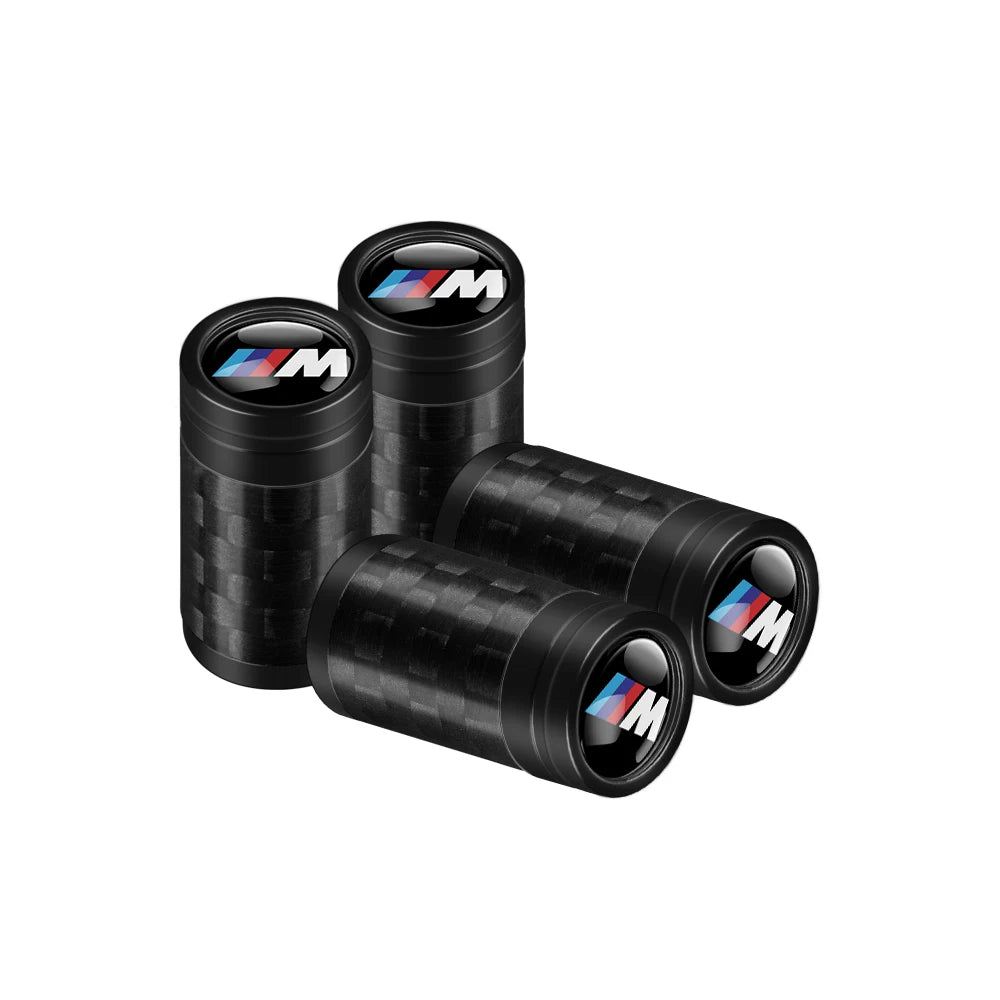 Carbon Fiber Car Tire Valve Caps Auto Accessories For BMW 1 3 5 7 Series M Performance M3 M5 M6 F01 F20 F10 F13 F15 F16 F30 F34