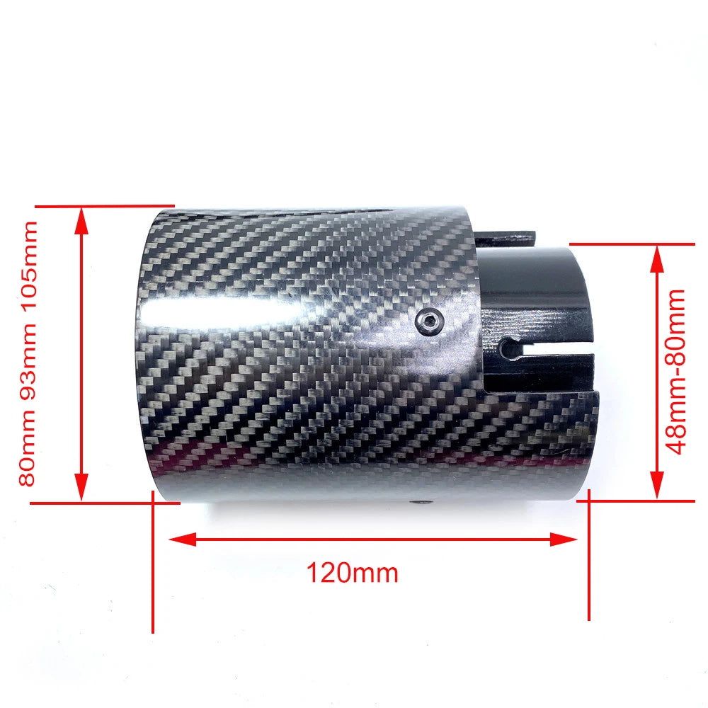 1PCS M Performance Carbon Fiber Exhaust Tip For BMW F87 M2 F80 M3 F82 F83 M4 Carbon Exhaust Tip Car Accessories