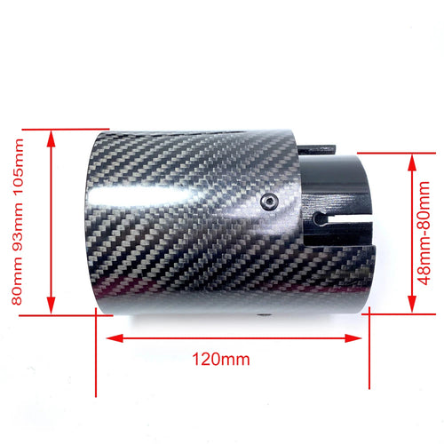 1PCS M Performance Carbon Fiber Exhaust Tip For BMW F87 M2 F80 M3 F82 F83 M4 Carbon Exhaust Tip Car Accessories