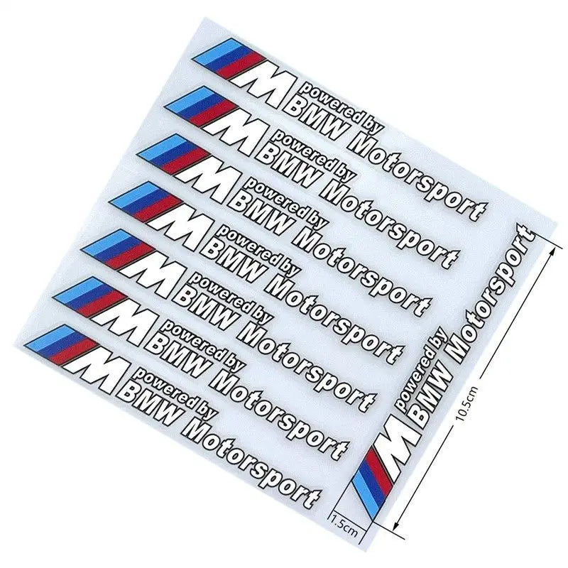 Car Body DIY Sticker Modification Waterproof Fuel Tank Reflective Decal For Bmw M Power Performance E30 E60 E90 i3 M5 M3 F10 F30