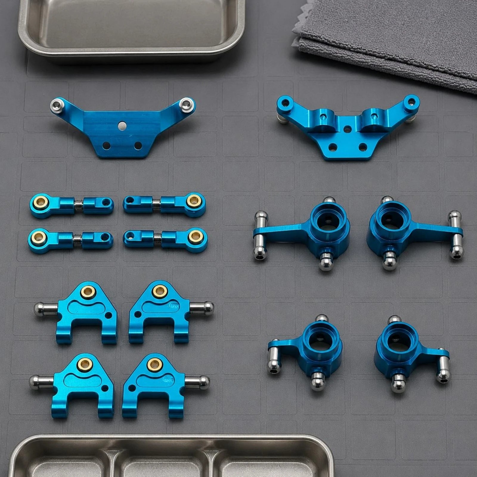 RC Car Suspension Arms Stable Performance CNC Machined Cutouts Easy to Install Precision-fit Accessories for Remote Toy