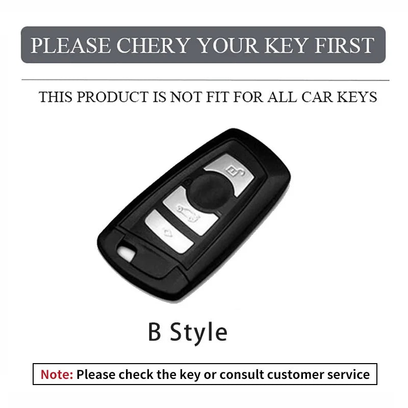 Zinc Alloy Leather Car Smart Key Case Cover For BMW M Performance F30 F20 F10 F18 F22 F01 X3 X4 F06 F02 M3 M5 Keychain Accessory