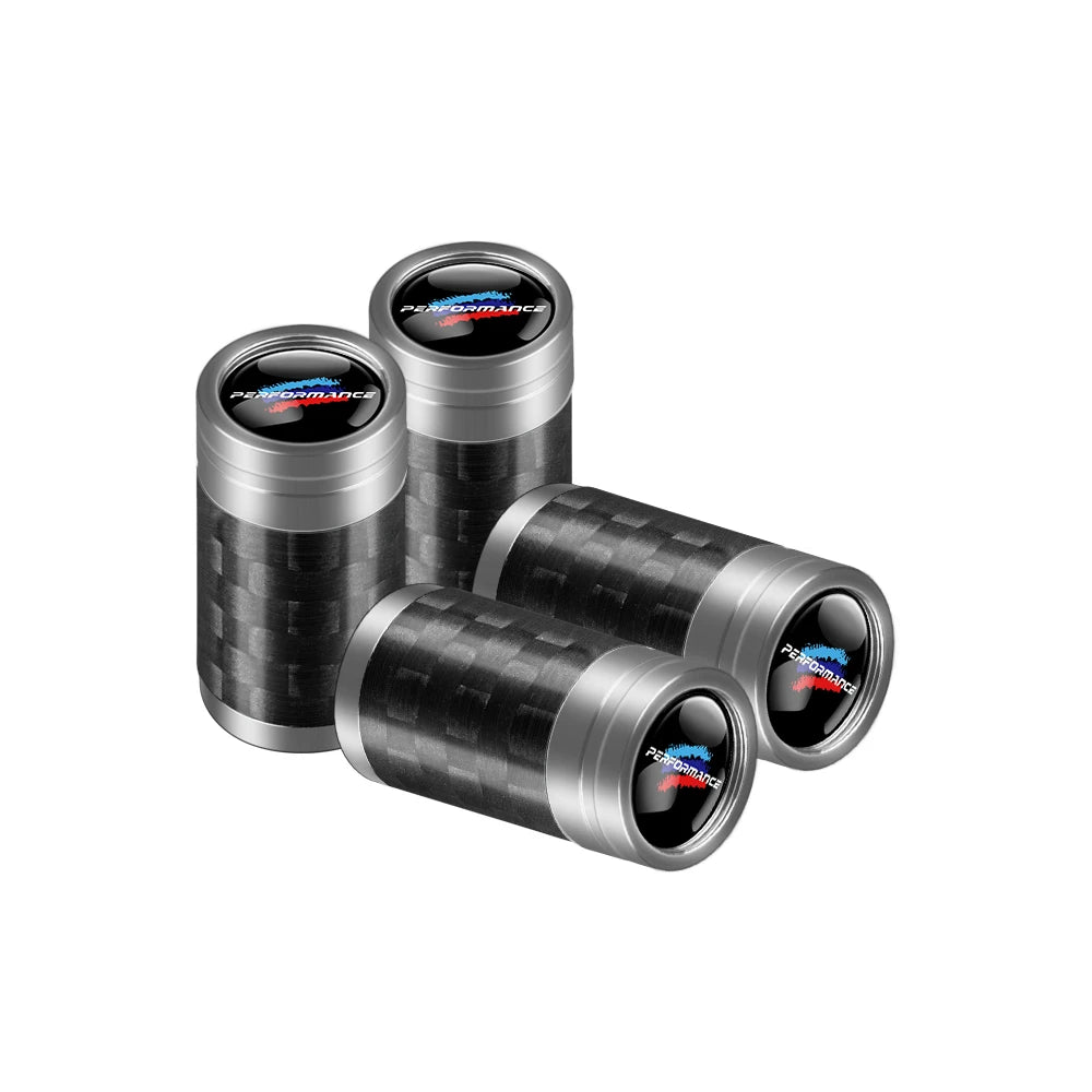 Carbon Fiber Car Tire Valve Caps Auto Accessories For BMW 1 3 5 7 Series M Performance M3 M5 M6 F01 F20 F10 F13 F15 F16 F30 F34