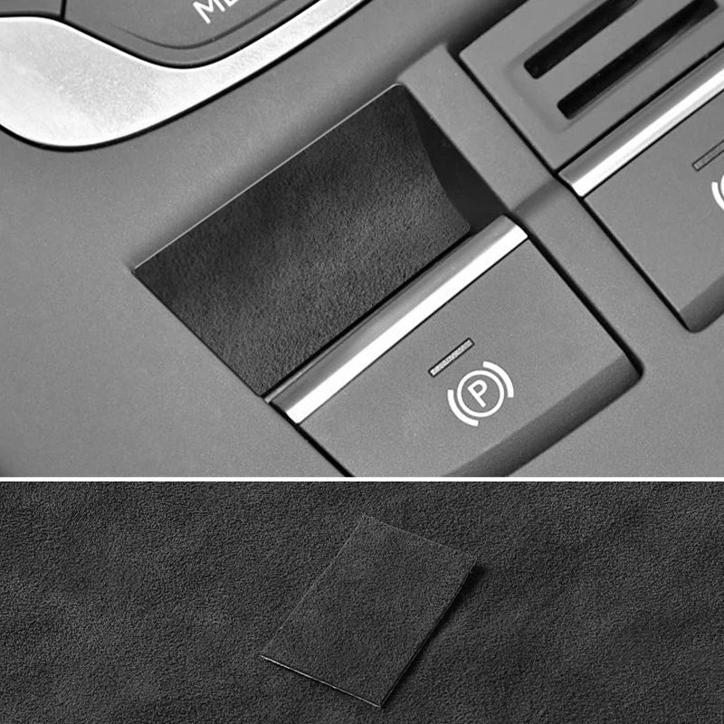 For Audi Sport Performance 8V A3 S3 (2014-2019) Made of Alcantara Car Handbrake Button Knob Trim Sticker Interior Accessories
