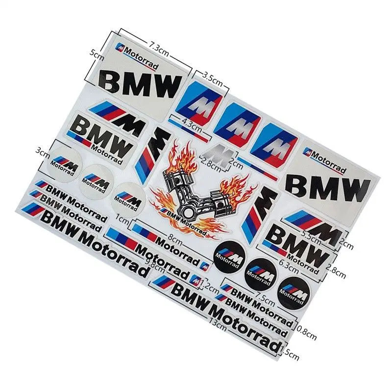 Car Body DIY Sticker Modification Waterproof Fuel Tank Reflective Decal For Bmw M Power Performance E30 E60 E90 i3 M5 M3 F10 F30