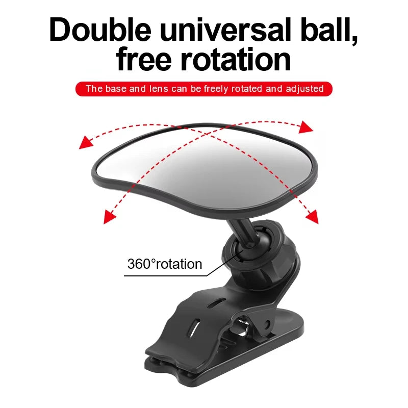 Adjustable Wide Car Rear Seat Mirror Baby/Child Seat Car Safety Mirror Monitor Clip or Paste Safety Car Baby Mirror Car Interior