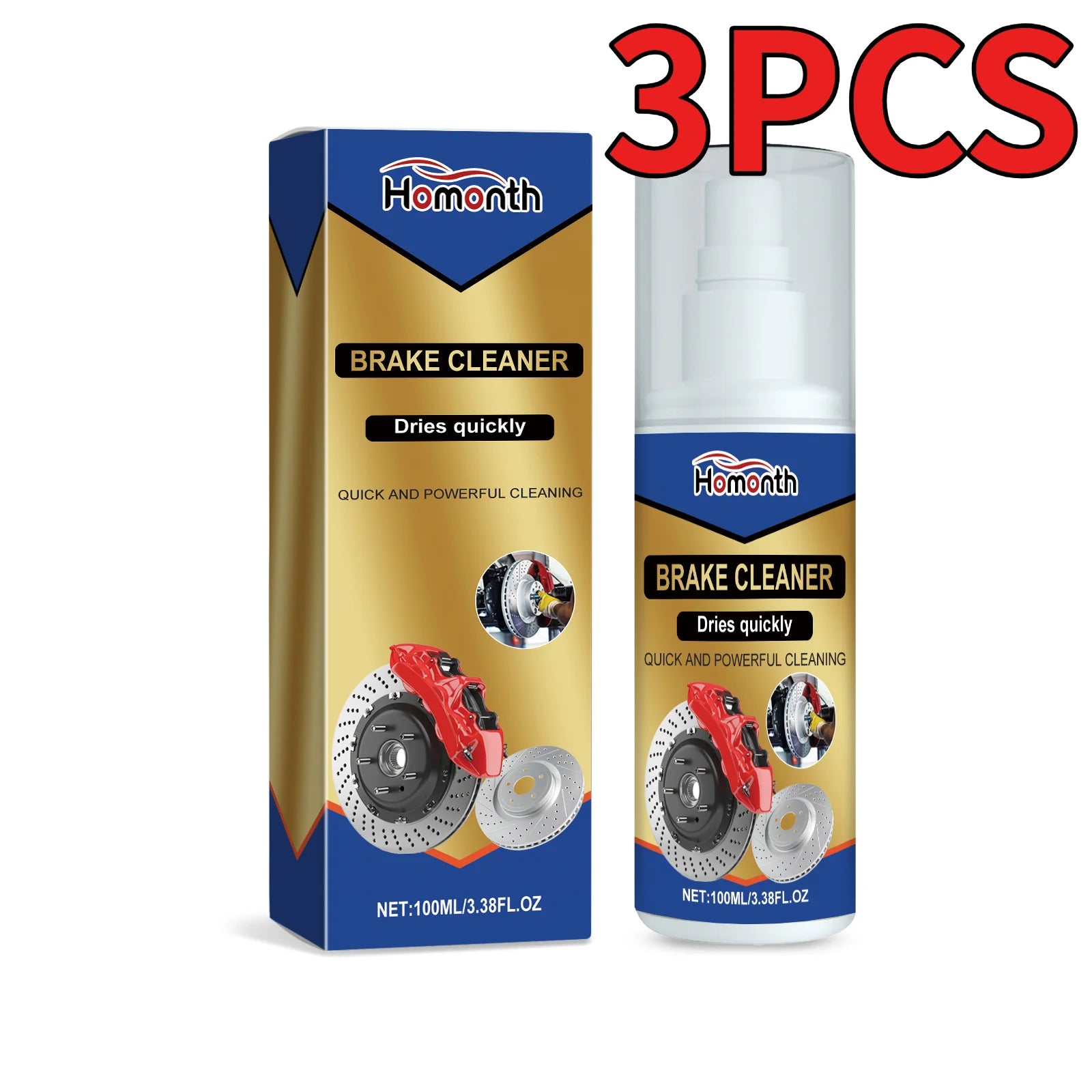 Automotive Brake Cleaner Rust Removes Extends Brake System Lifespan High-Performance Brake Polishing Refurbish Car Maintenance