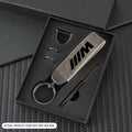 Zinc Alloy Leather Car Keychain Keyring for Bmw M Performance G30 G32 Auto Interior Modification Accessories Chains Accessories