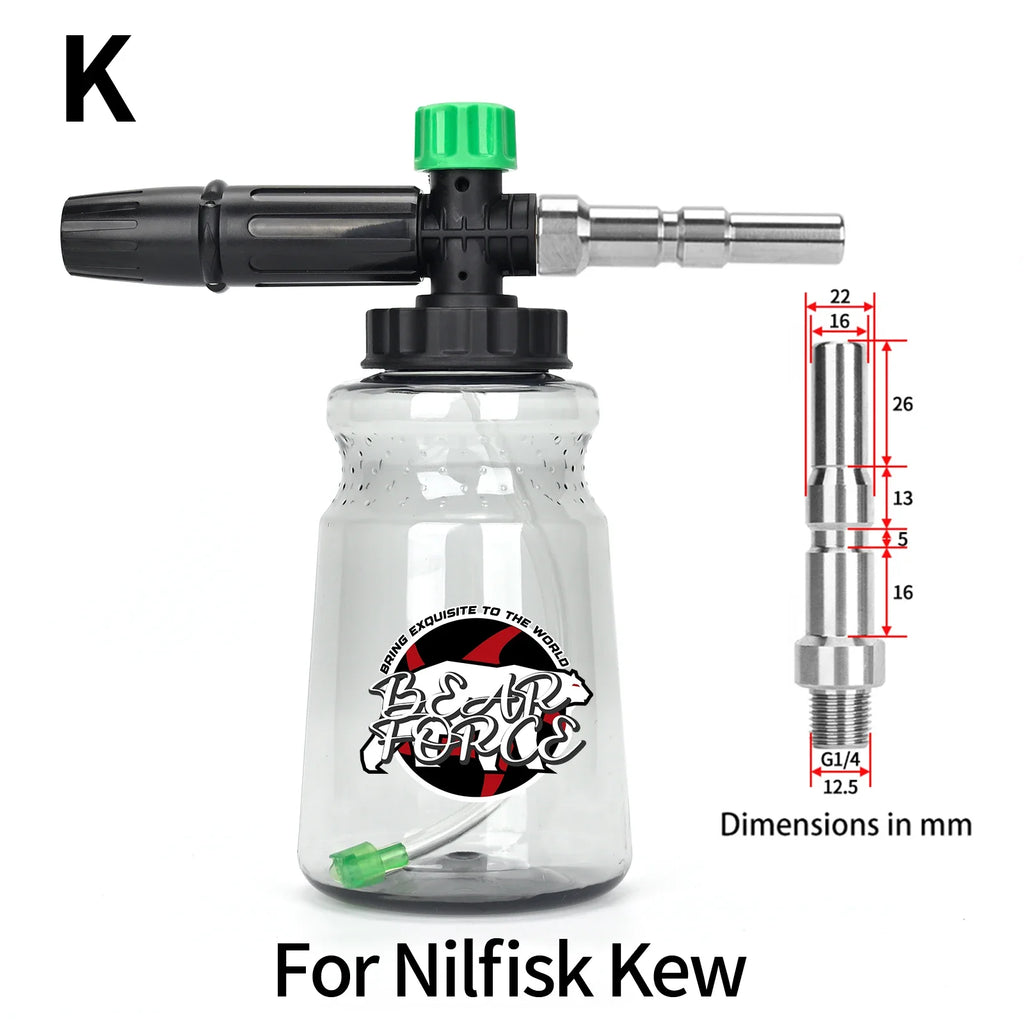 Pressure Washer Foam Lance Foam Nozzle Car Wash Foam Maker for Karcher Elitech Bort AR Bosch Michelin Pressure Washer