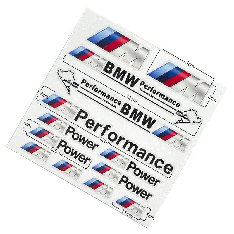 Car Body DIY Sticker Modification Waterproof Fuel Tank Reflective Decal For Bmw M Power Performance E30 E60 E90 i3 M5 M3 F10 F30