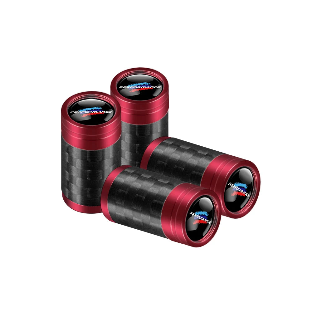 Carbon Fiber Car Tire Valve Caps Auto Accessories For BMW 1 3 5 7 Series M Performance M3 M5 M6 F01 F20 F10 F13 F15 F16 F30 F34