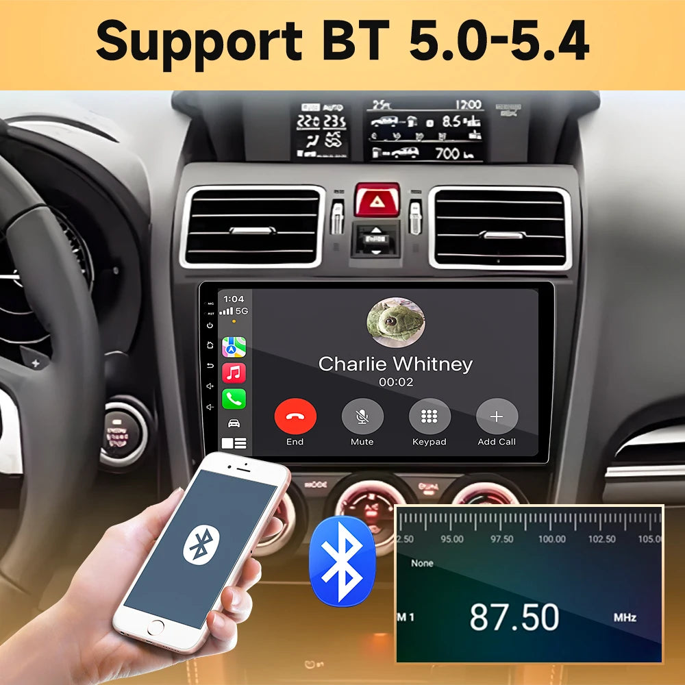 Android 16 Car radio For Subaru Forester 4 SJ XV WRX 2015 2016 - 2018 head unit Multimedia High-performance Navigation Screen