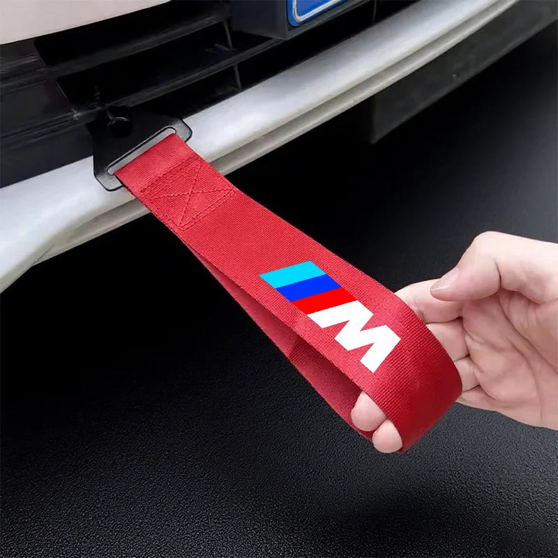 New Car Decorative Nylon Bumper Trailer Towing Ropes For BMW Performance M X1 X3 X5 E39 E46 E90 F20 E60 F30 M3 Auto Accessories