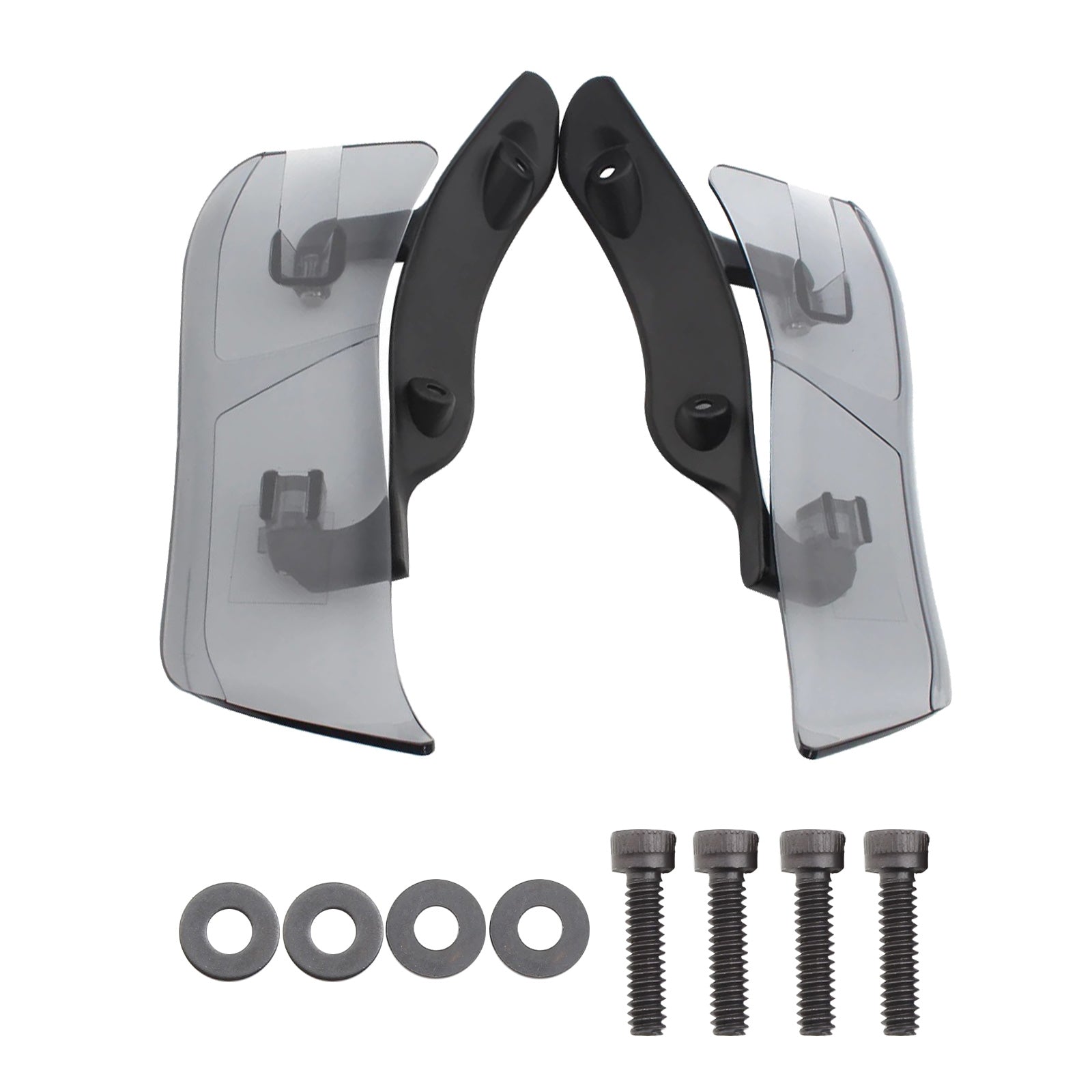 Adjustable Upper Fairing Side Wind Air Deflector Suitable for Harley Road Glide