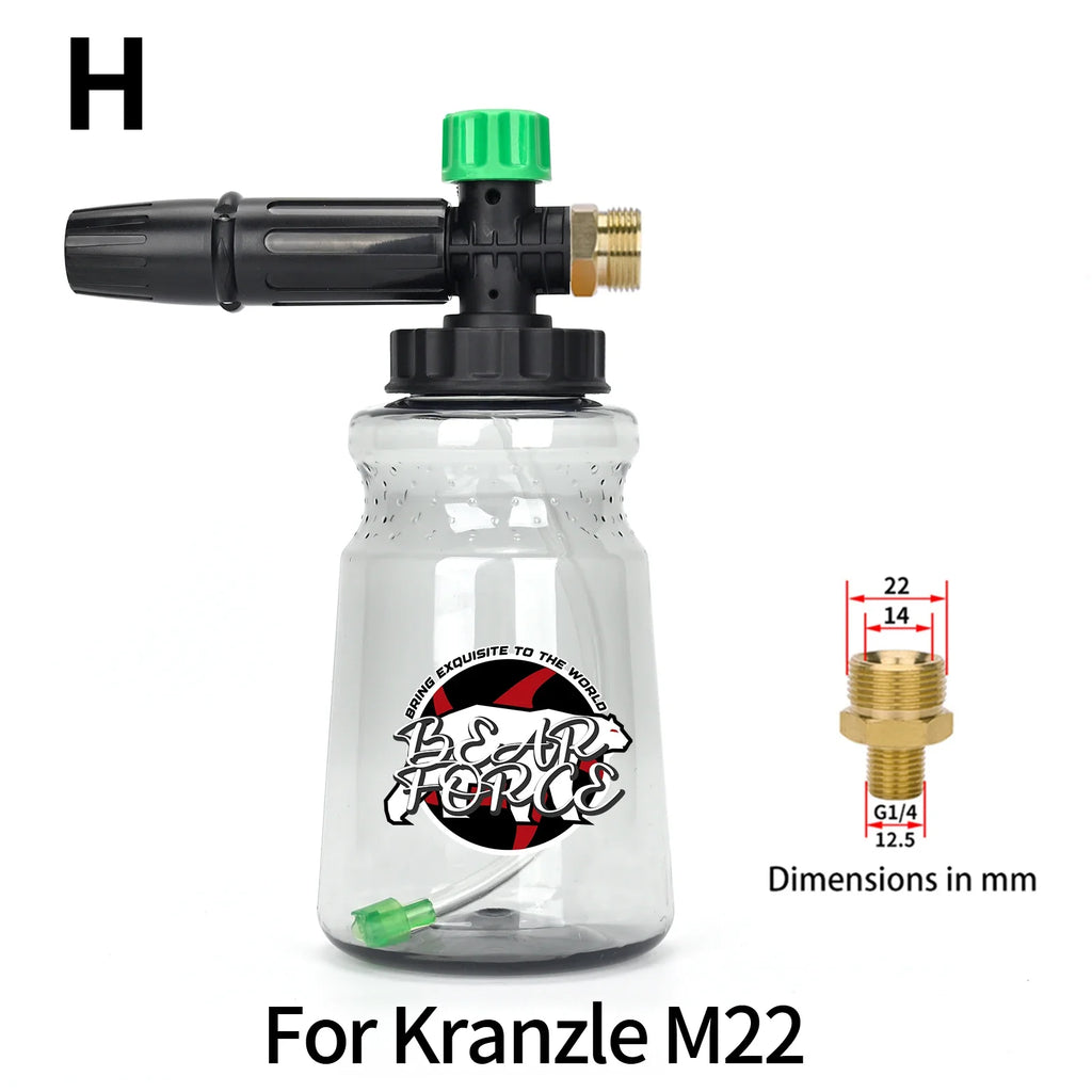 Pressure Washer Foam Lance Foam Nozzle Car Wash Foam Maker for Karcher Elitech Bort AR Bosch Michelin Pressure Washer