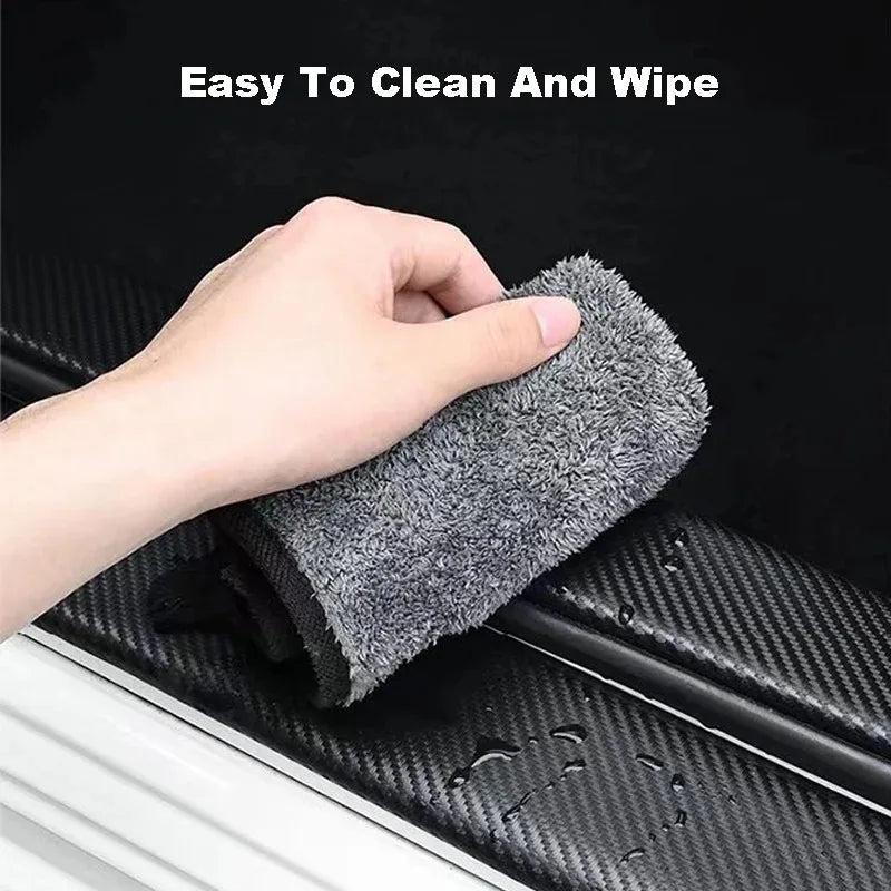 Auto Carbon Fiber Decals Stickers Car Door Threshold Scuff For Hyundai N Performance i10 i20 i30 i40 ix35 Tucson Elantra GENESIS