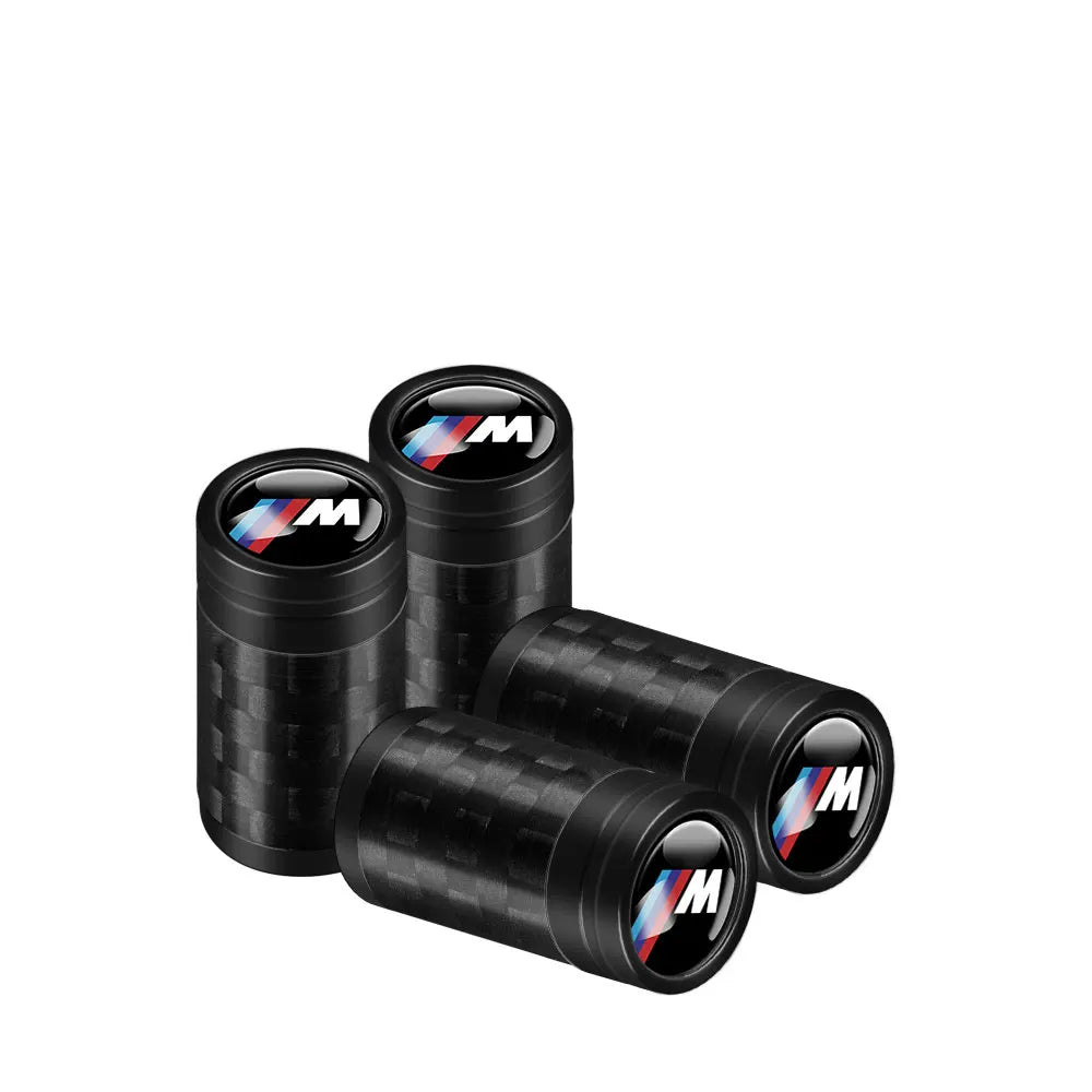 Carbon Fiber Car Tire Valve Caps Auto Accessories For BMW 1 3 5 7 Series M Performance M3 M5 M6 F01 F20 F10 F13 F15 F16 F30 F34