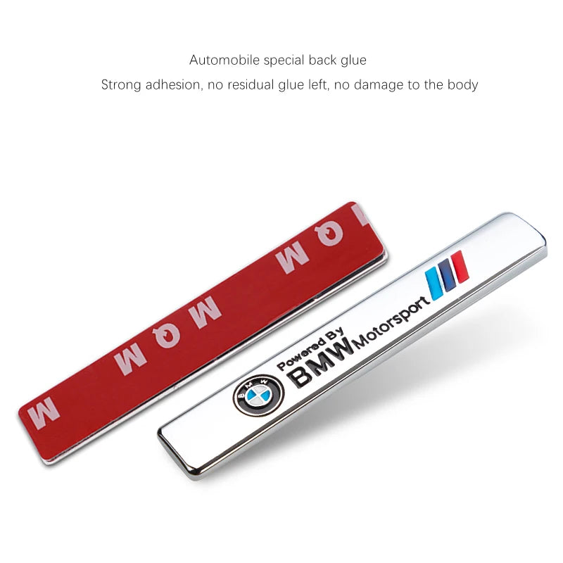 Self-Adhesive 3D Metal Car Fender Trunk Badge Sticker Easy Paste Auto Styling Emblem Decal For BMW Performance F25 F26 F15 F13