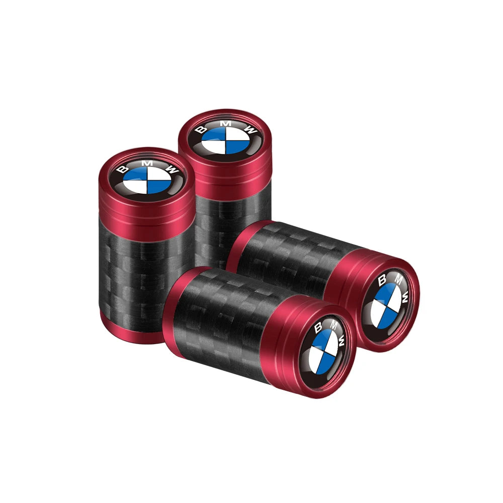 Carbon Fiber Car Tire Valve Caps Auto Accessories For BMW 1 3 5 7 Series M Performance M3 M5 M6 F01 F20 F10 F13 F15 F16 F30 F34
