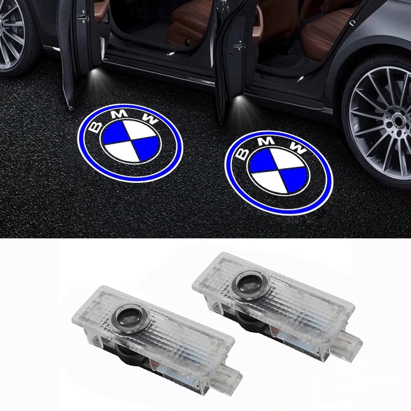 LED Car Door Welcome Lamp For BMW M Performance E46 E90 E60 F20 X1 F10 F30 Atmosphere Light Ghost Shadow Projector Light Sticker