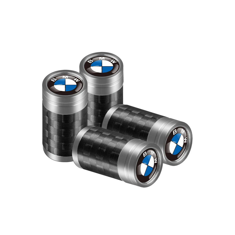 Carbon Fiber Car Tire Valve Caps Auto Accessories For BMW 1 3 5 7 Series M Performance M3 M5 M6 F01 F20 F10 F13 F15 F16 F30 F34