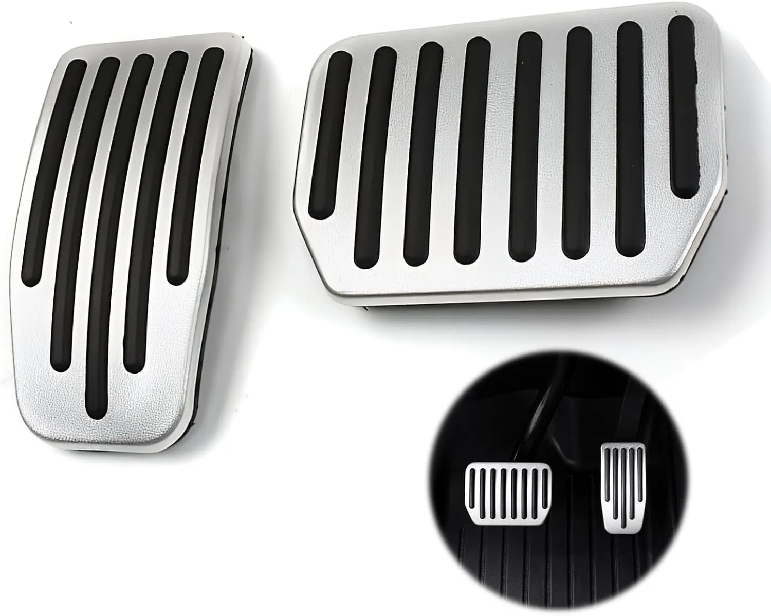 For Tesla Performance Pedal Pads Cover Foot Aluminum Non-Slip Pedals for Model Y(Juniper) Model 3(Highland) 3/Y 2017-2026