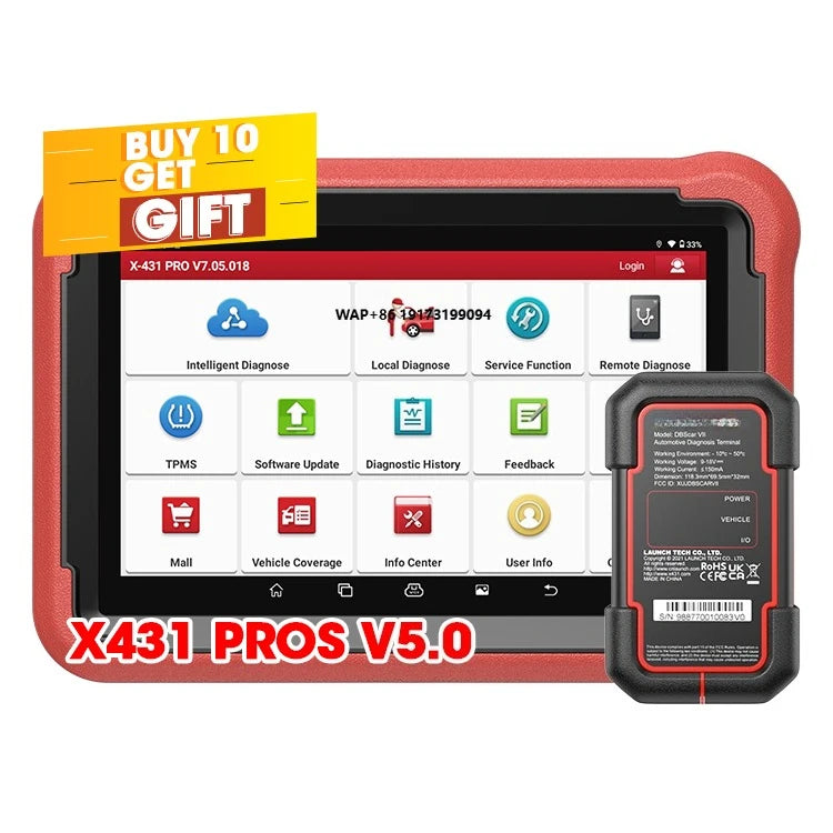 Original  X431 Pros v 5.0 V1.0 X-431 V5.0 X 431 OBDII Ecu Automotive Diagnostic Tool Automotriz Professional Car Scanner