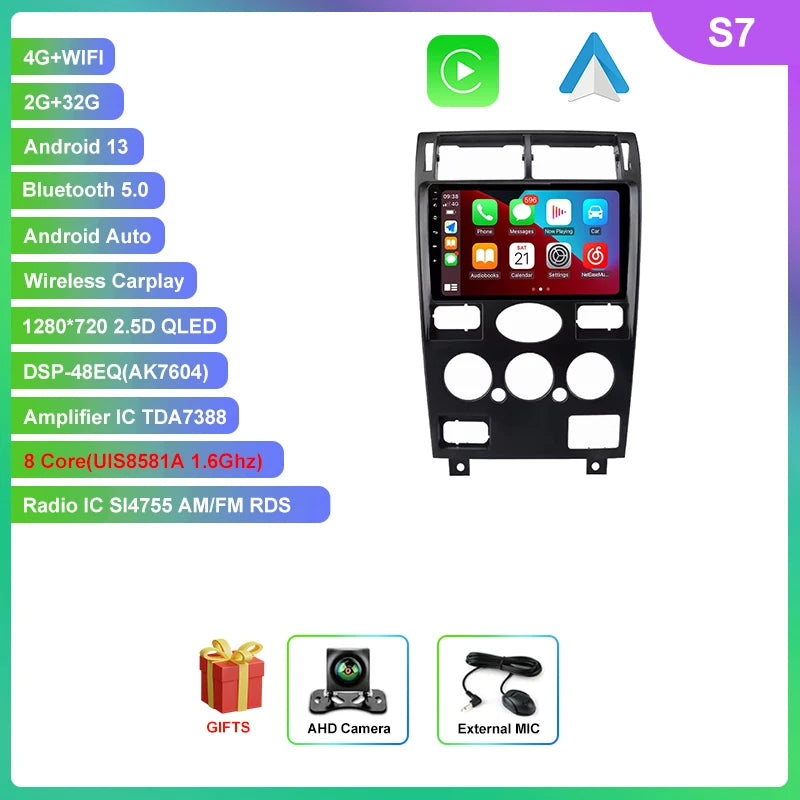 9 Inch 8 Core 4G BT DSP GPS Wireless Carplay Car Stereo Player Touch Screen Radio Android Multimedia For Ford Mondeo 3 2000~2007