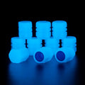 4 Pcs Valves Stem Caps Tire Valves Caps Universal Sparkling Illuminated Luminous Valves Nozzles Self-luminous Stem Cover Decor