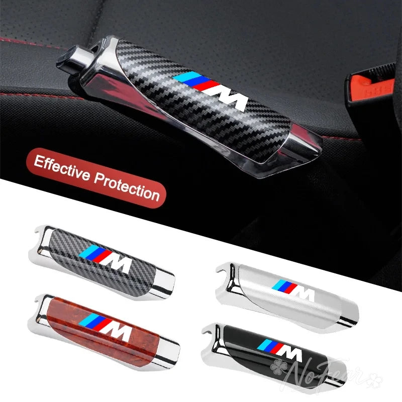 Car Gear Handbrake Cover Protector Sleeve For BMW Performance M Power E90 E91 E92 X3 X5 X6 M3 M5 E46 E39 F30 E60 F10 Car Sticker
