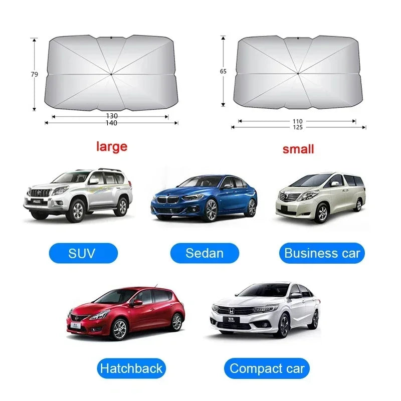 Baseus Windshield SunShade Umbrella Hemmed Edges Cover Protector Parasol Car Summer Sun Protection Front Window Sun Shade
