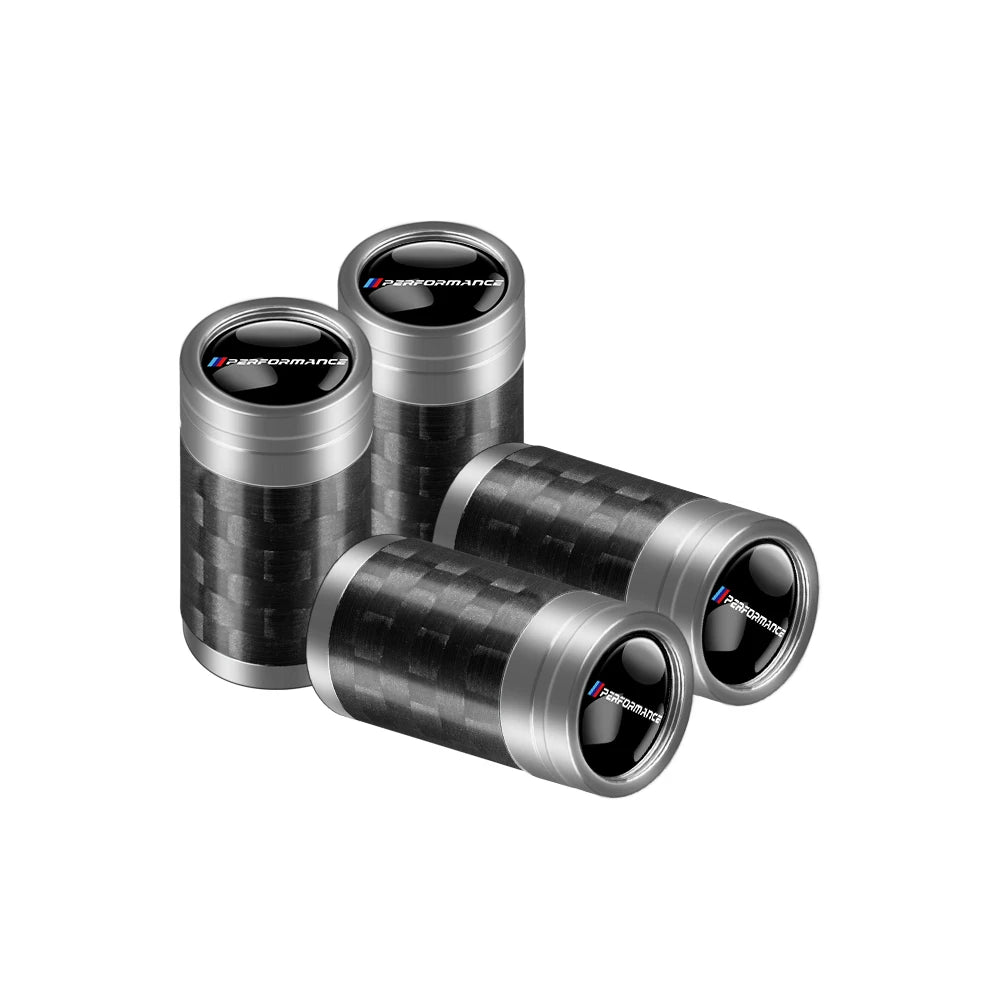 Carbon Fiber Car Tire Valve Caps Auto Accessories For BMW 1 3 5 7 Series M Performance M3 M5 M6 F01 F20 F10 F13 F15 F16 F30 F34