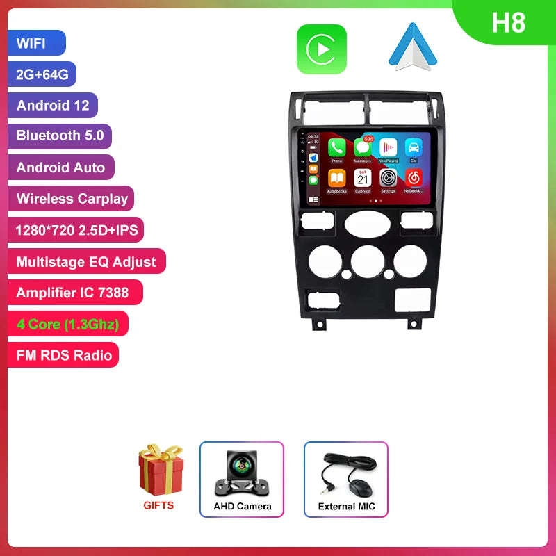 9 Inch 8 Core 4G BT DSP GPS Wireless Carplay Car Stereo Player Touch Screen Radio Android Multimedia For Ford Mondeo 3 2000~2007