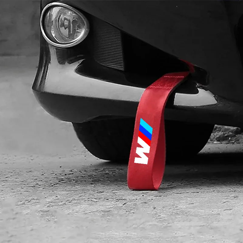 New Car Decorative Nylon Bumper Trailer Towing Ropes For BMW Performance M X1 X3 X5 E39 E46 E90 F20 E60 F30 M3 Auto Accessories