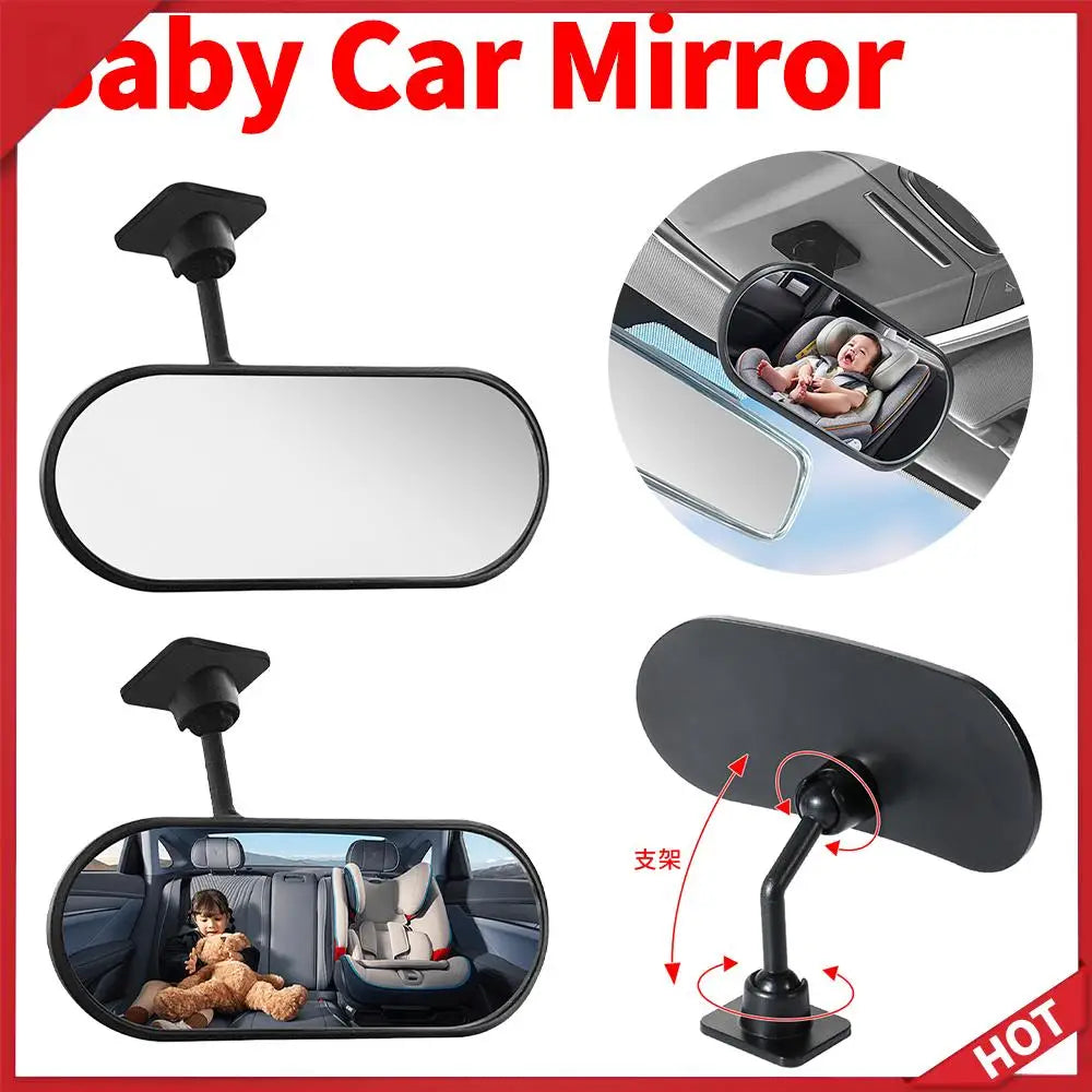 Baby Car Mirror 360° Adjustable Rear View Mirror Automotive Rearview Baby Observation Mirror Baby Mirrors Car Interior Accessory