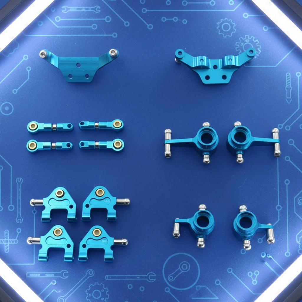 RC Car Suspension Arms Stable Performance CNC Machined Cutouts Easy to Install Precision-fit Accessories for Remote Toy