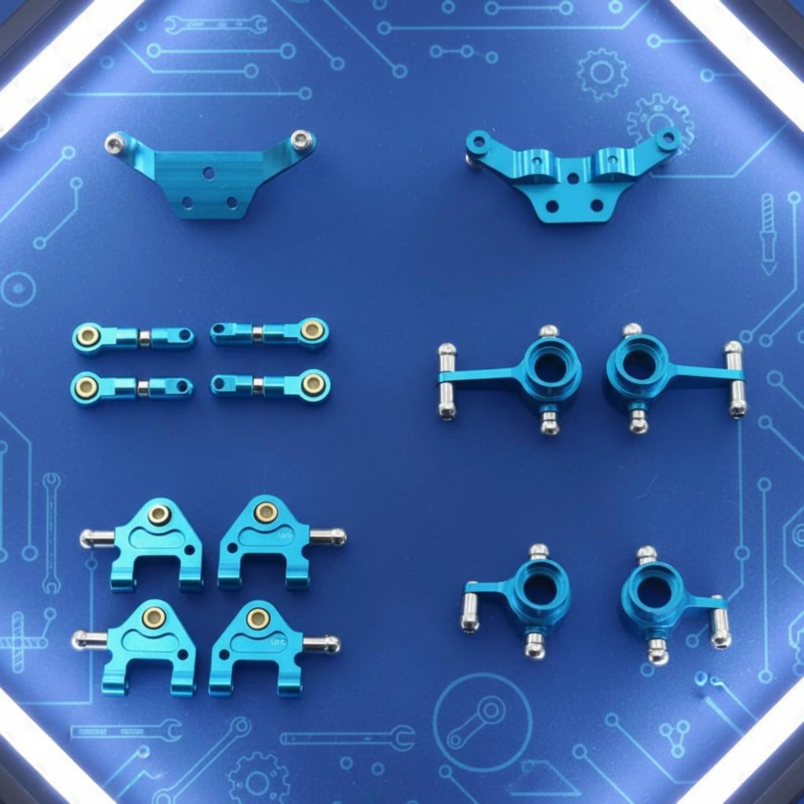 RC Car Suspension Arms Stable Performance CNC Machined Cutouts Easy to Install Precision-fit Accessories for Remote Toy
